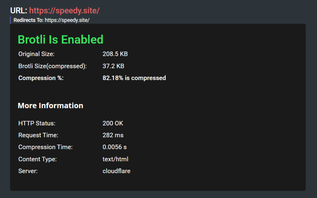 Gzip Compression Test